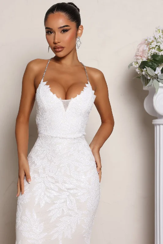 Steadfast Love Sequin Gown - White