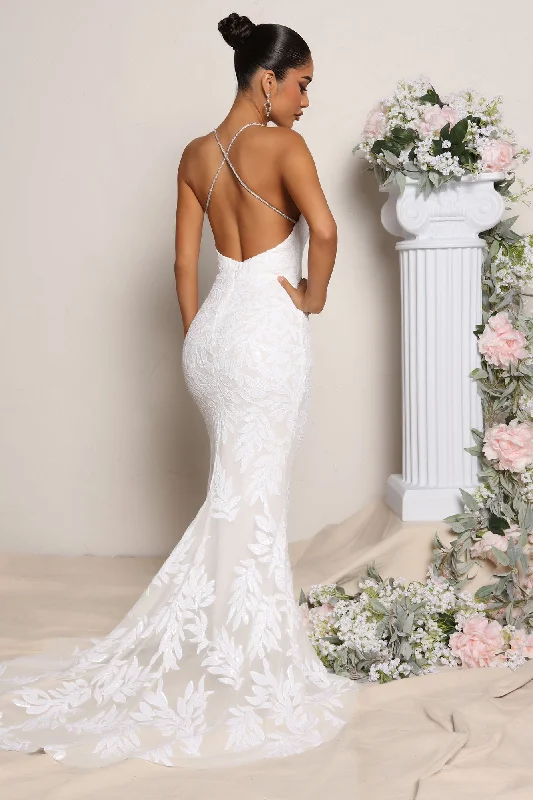 Steadfast Love Sequin Gown - White